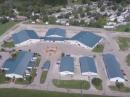 An aerial view of the new Hamvention venue at the Greene County Fairgrounds and Expo Center in Xenia, Ohio. [W8WWV video]